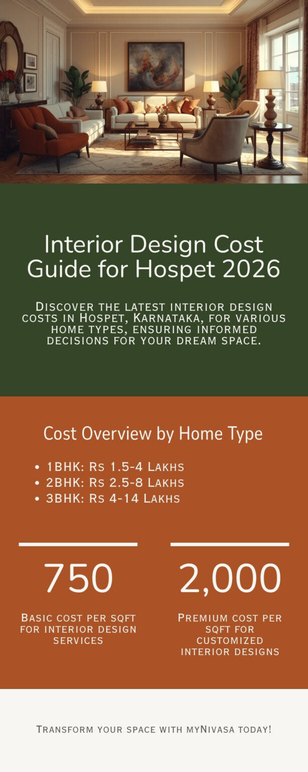 Interior Design Cost in Hospet Karnataka 2026: Best Price Guide [Rs 750 ...