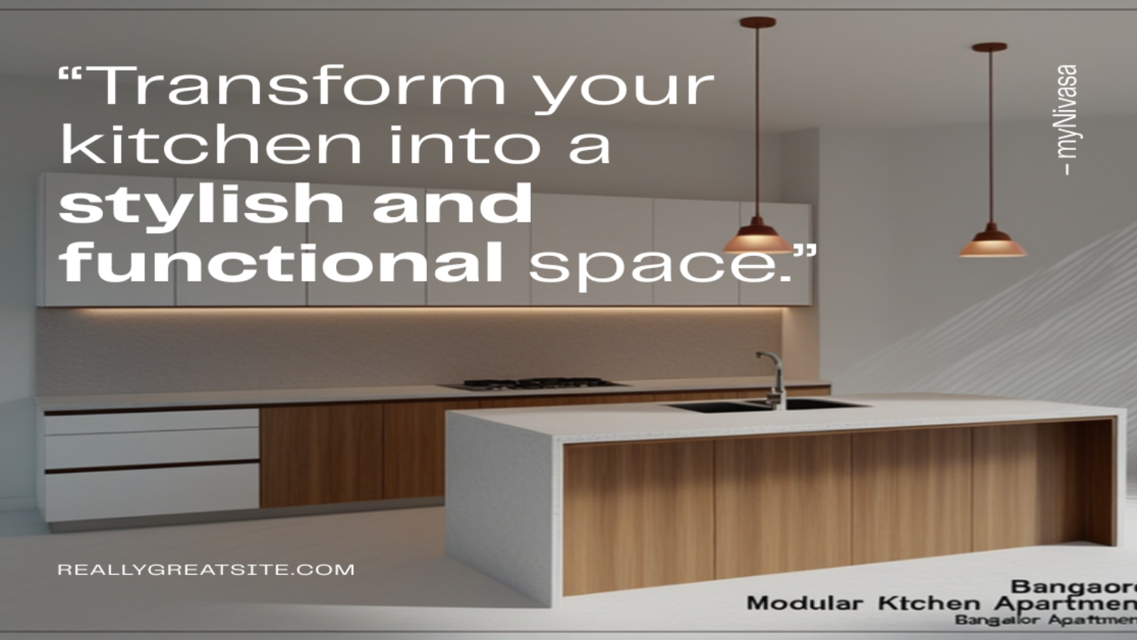 Kitchen renovation in Bangalore 2026 modular kitchen design hero by myNivasa