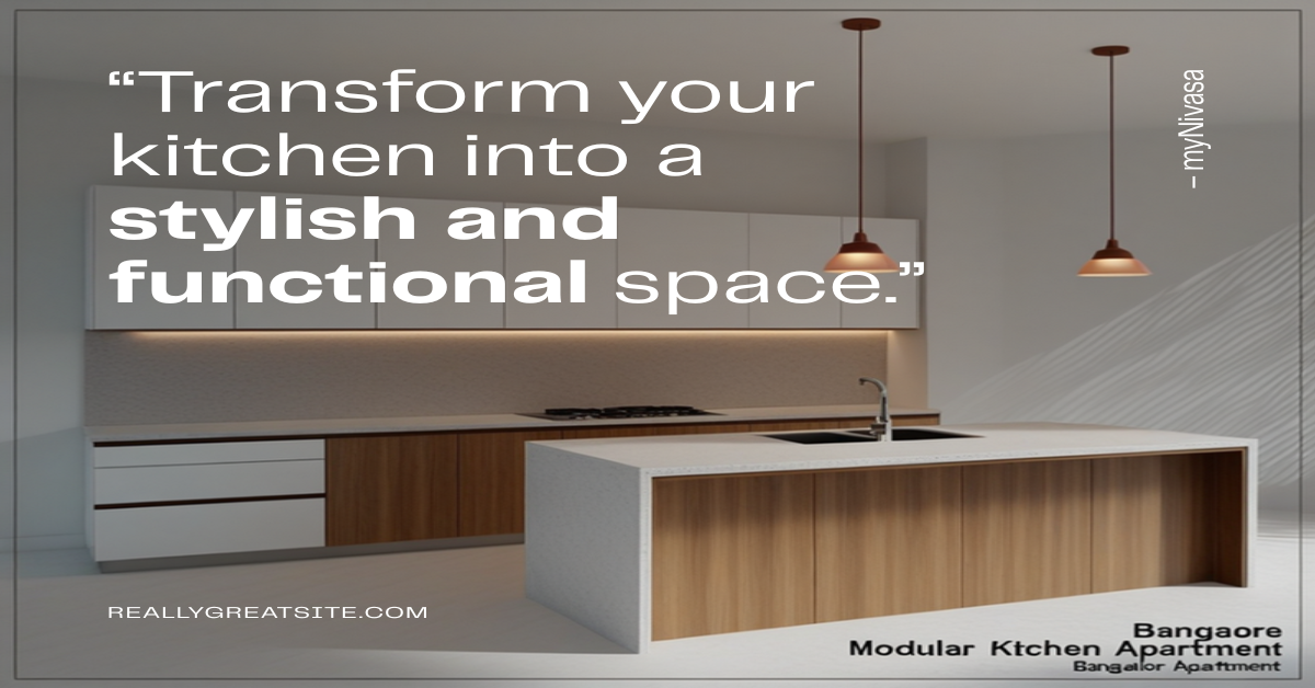 Kitchen renovation in Bangalore 2026 modular kitchen design hero by myNivasa
