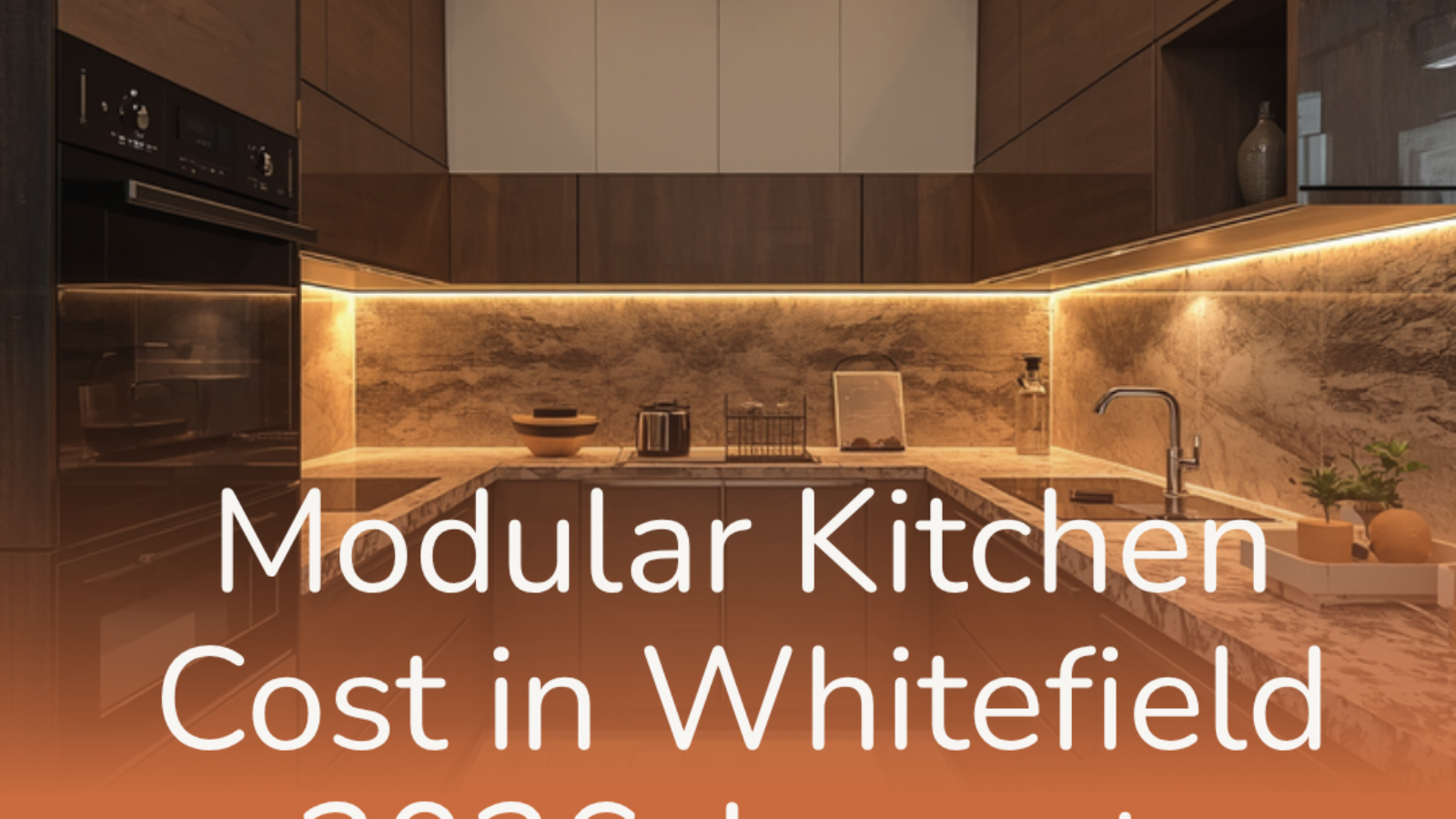 Modular kitchen interior design cost in Whitefield Bangalore 2026 hero image