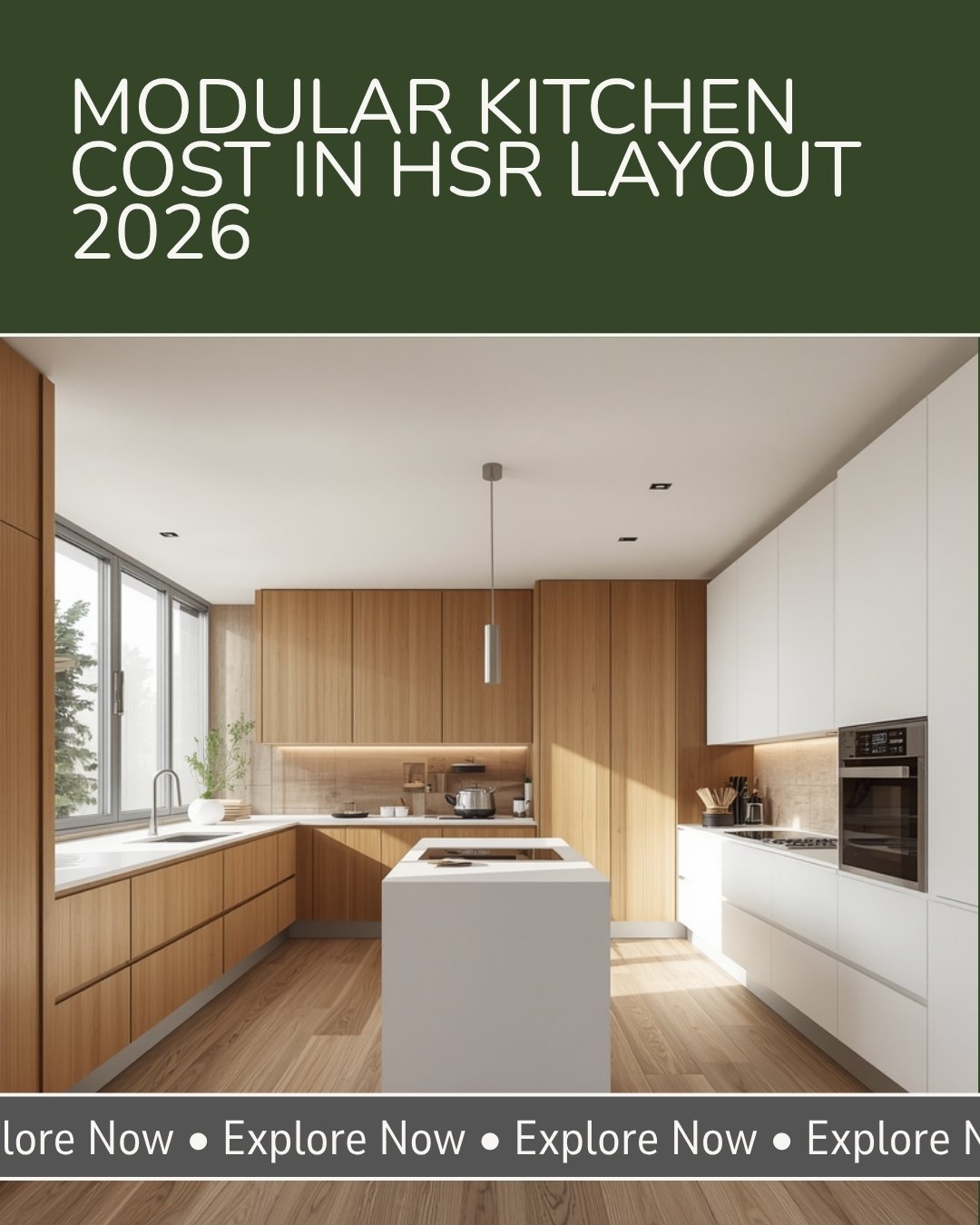 Modular Kitchen Cost in HSR Layout 2026: Price Guide [L, U, Island]