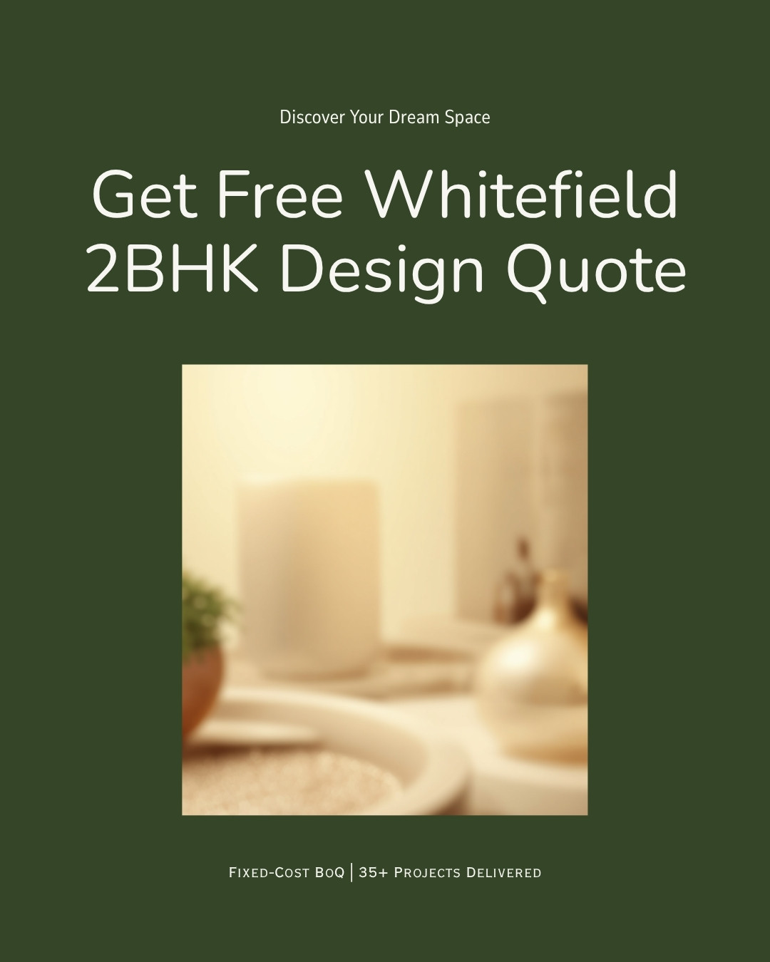 Get free Whitefield 2BHK interior design quote myNivasa CTA banner