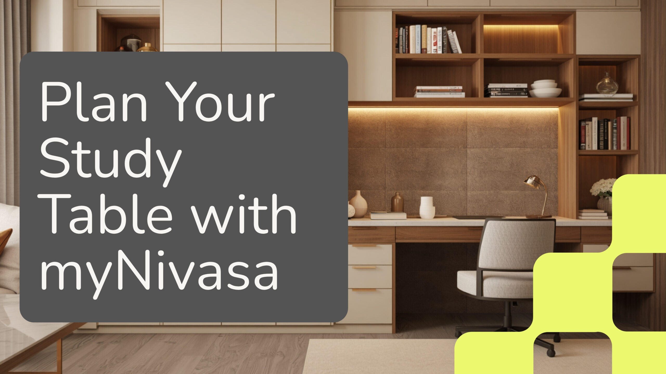 Plan your Marathahalli study table with myNivasa 2026 free quote consultation badge by myNivasa