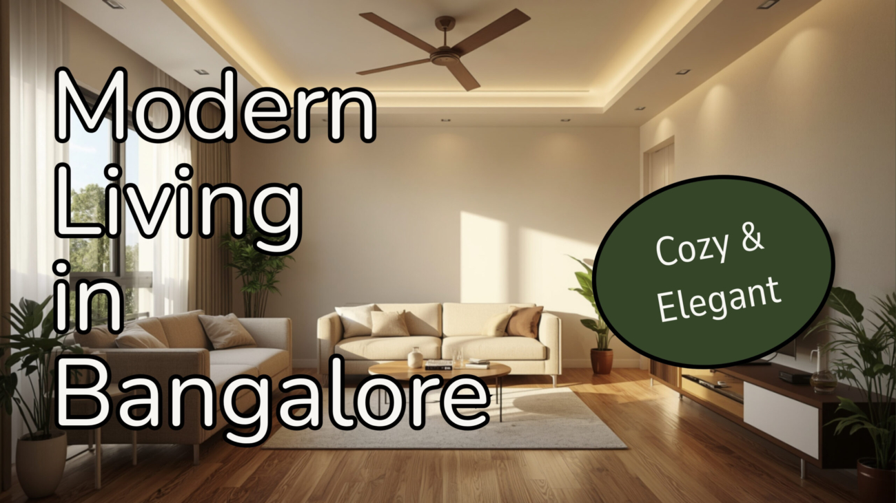 2BHK home renovation cost in Bangalore 2026, renovated modern living room with false ceiling cove lighting, by myNivasa