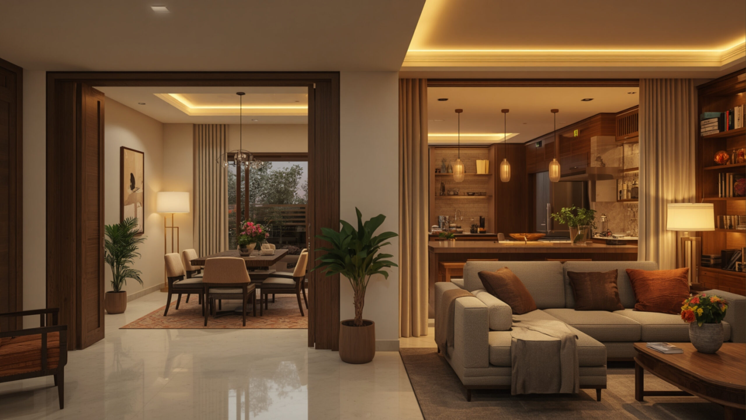 interior design cost breakdown bangalore 2026 finished 2bhk home lifestyle realistic interior elements by myNivasa