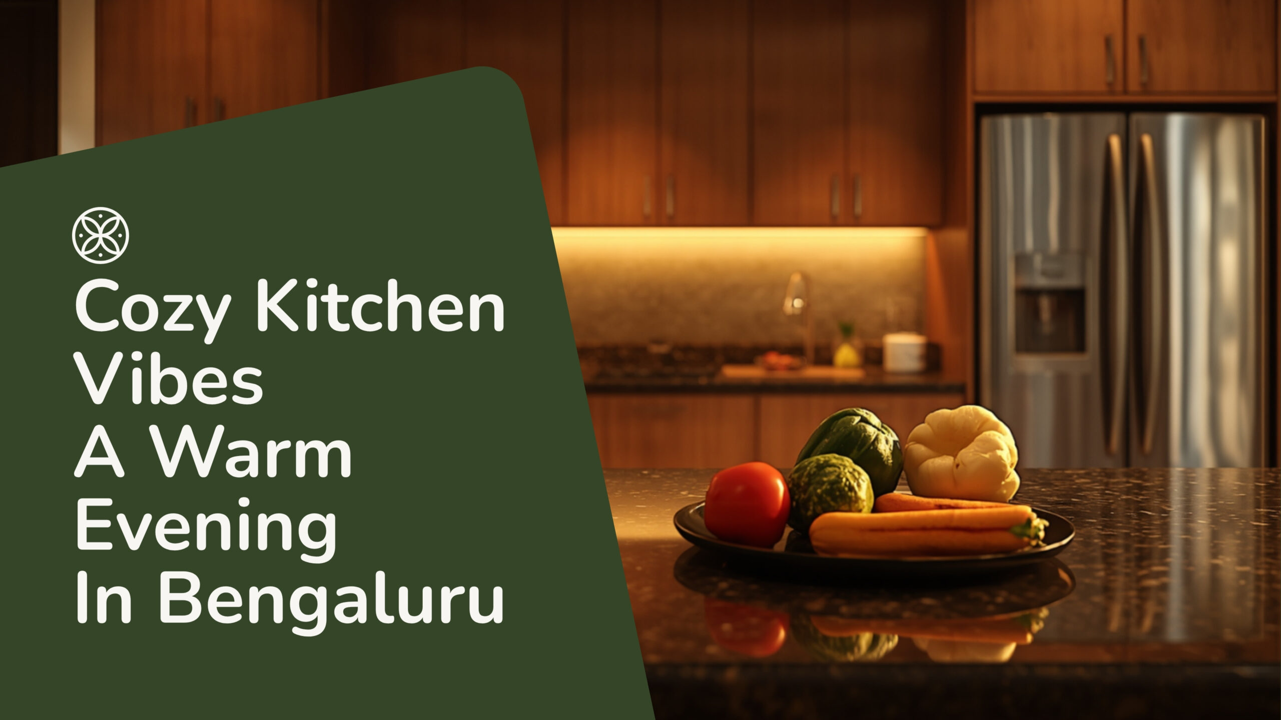 Modular kitchen Whitefield 2026 lifestyle granite countertop hob realistic interior by myNivasa