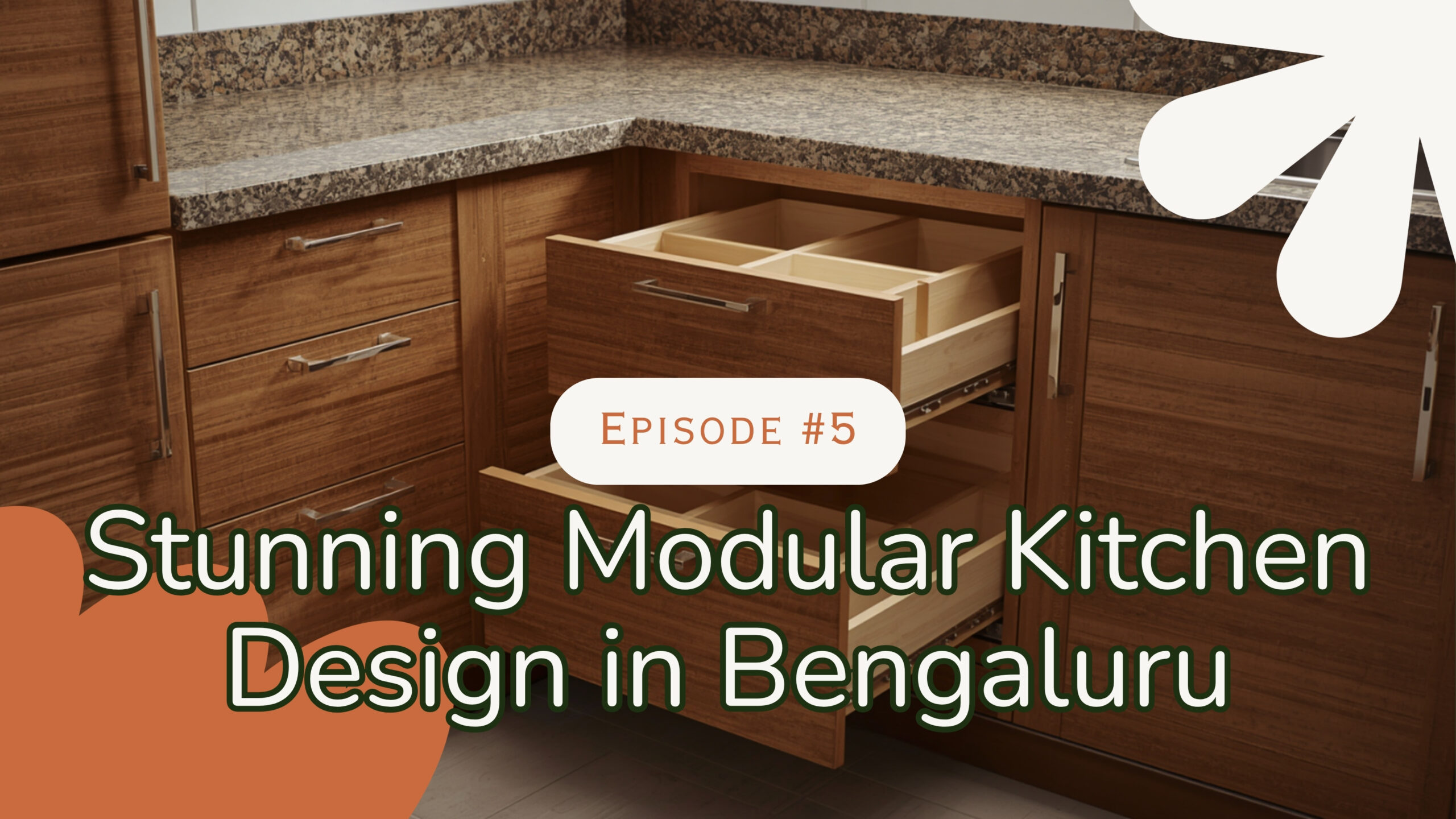 Modular kitchen Whitefield 2026 L-shape magic corner soft-close drawers realistic interior by myNivasa