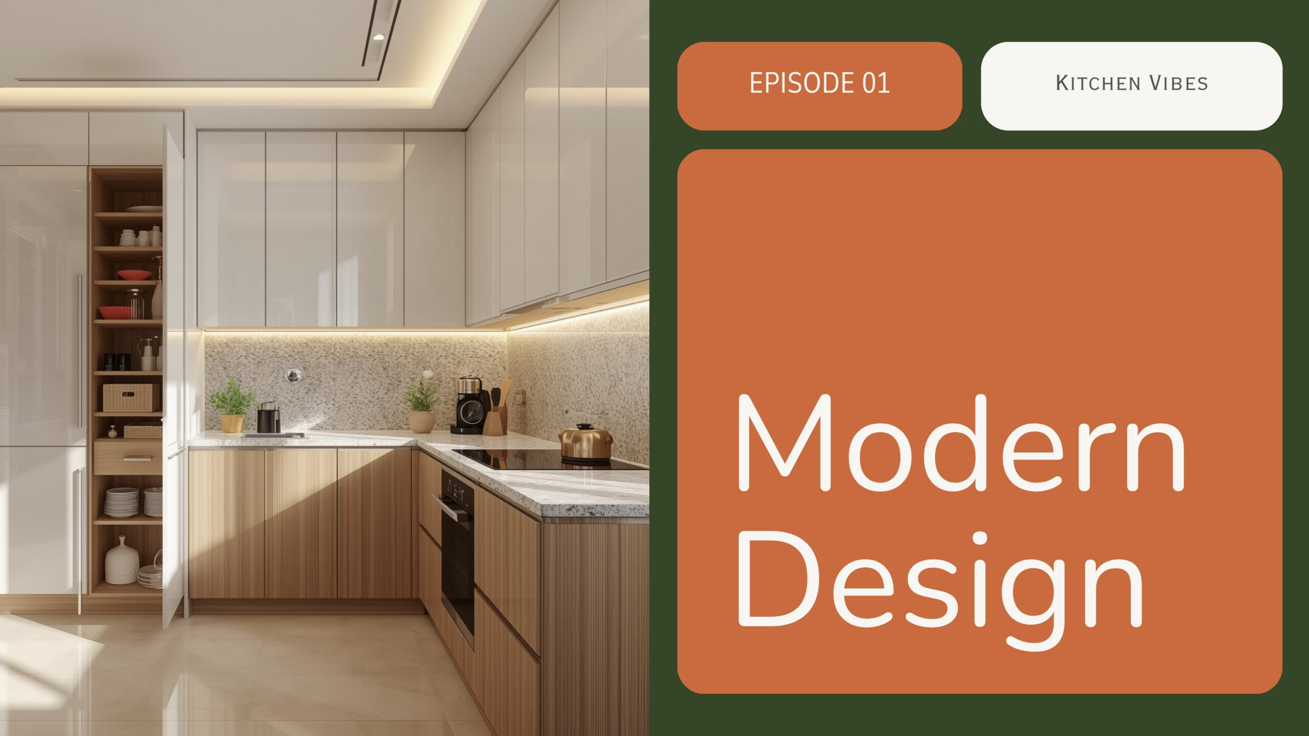 Modular kitchen Whitefield 2026 U-shape tall pantry unit realistic interior by myNivasa