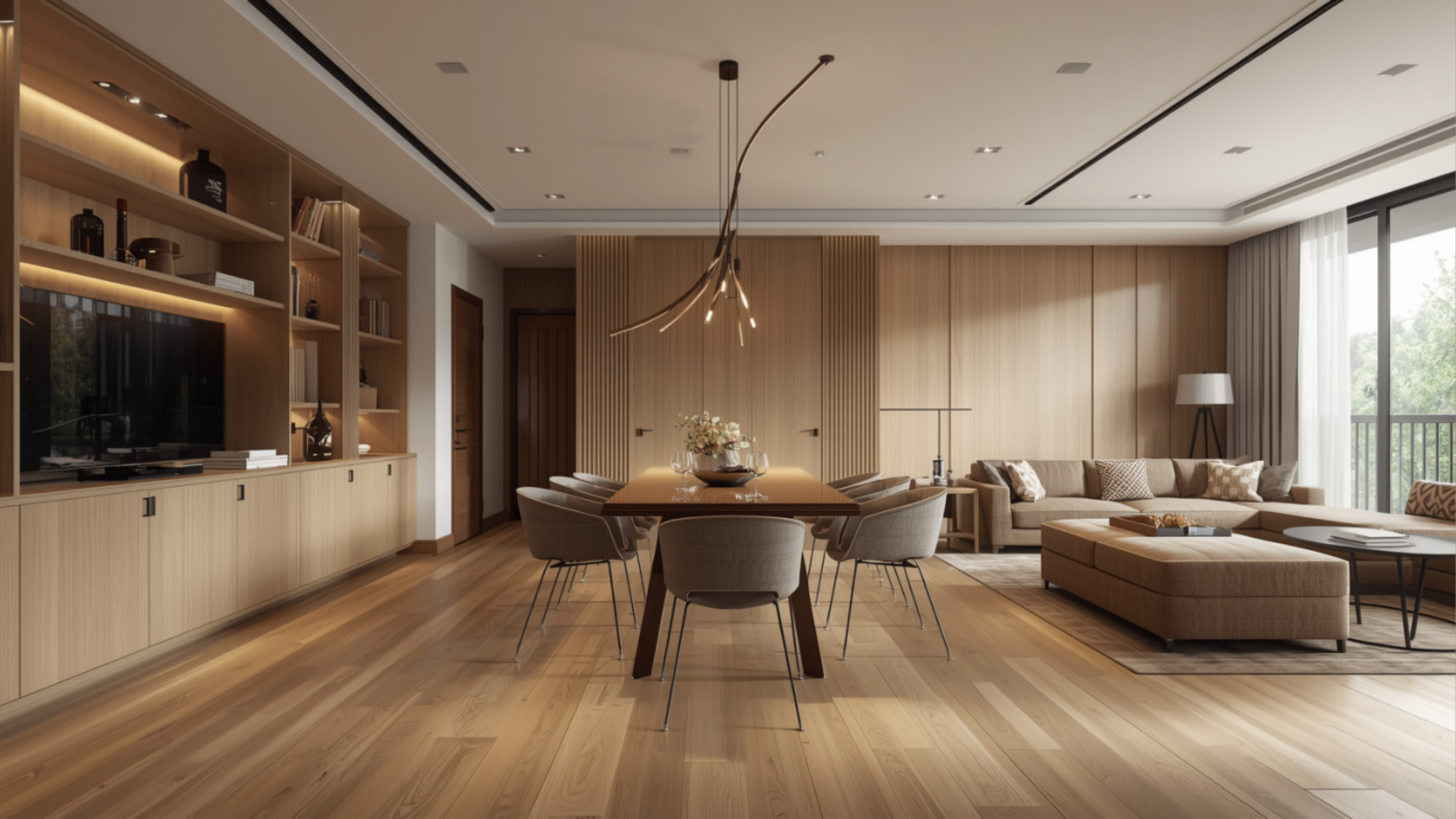 interior design Whitefield 2026 open plan living dining layout realistic interior by myNivasa