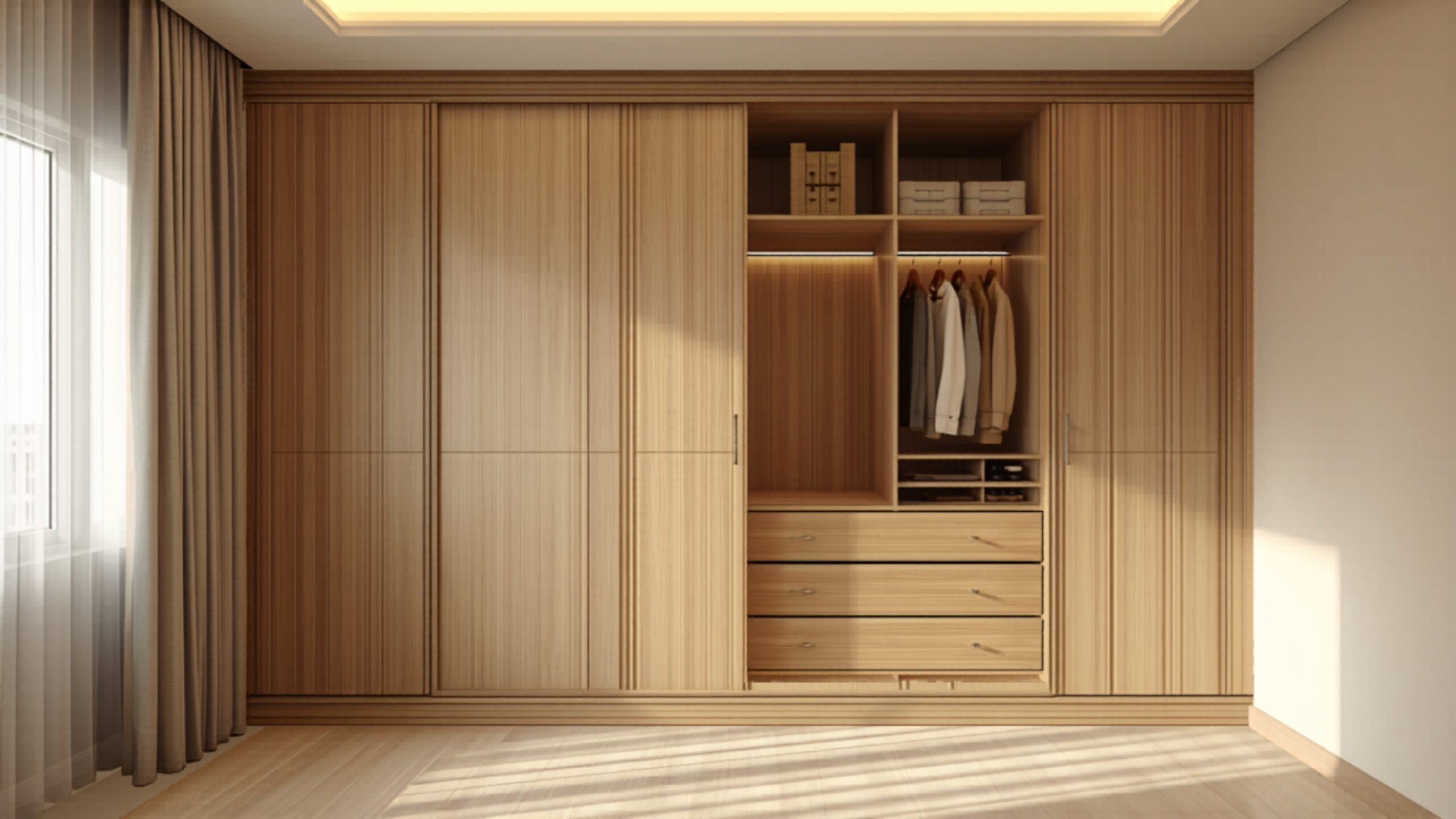 Full height wardrobe apartment renovation in Whitefield 2026 by myNivasa