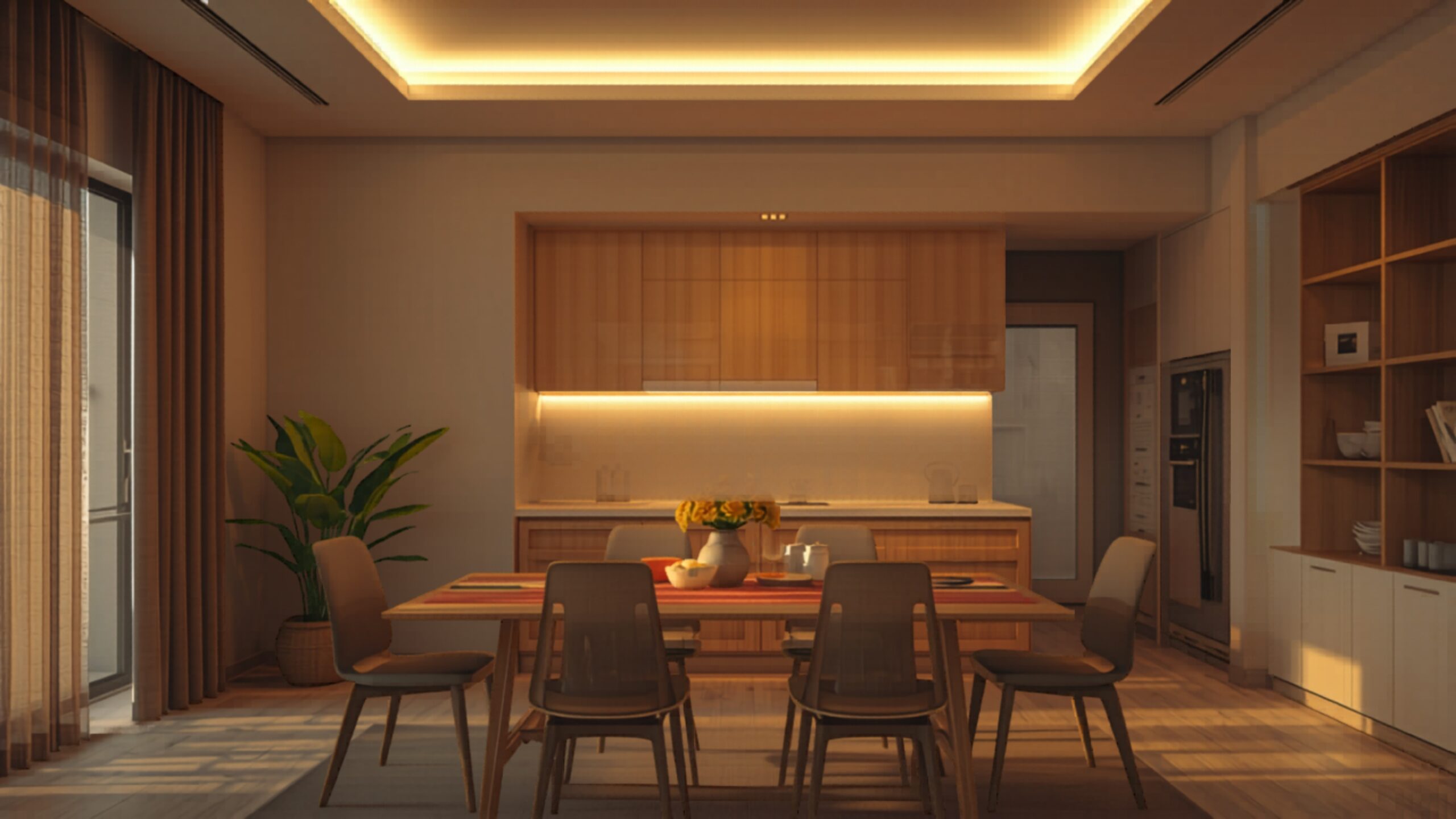 Renovated apartment dining and kitchen in Whitefield 2026 by myNivasa