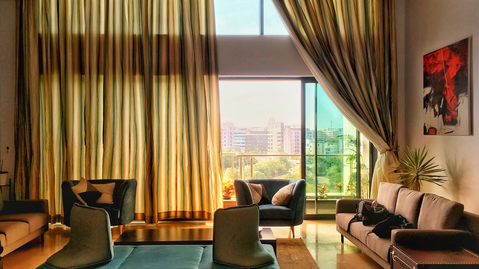 Bengaluru apartment living room before a 2BHK electrical rewire, 2026, by myNivasa