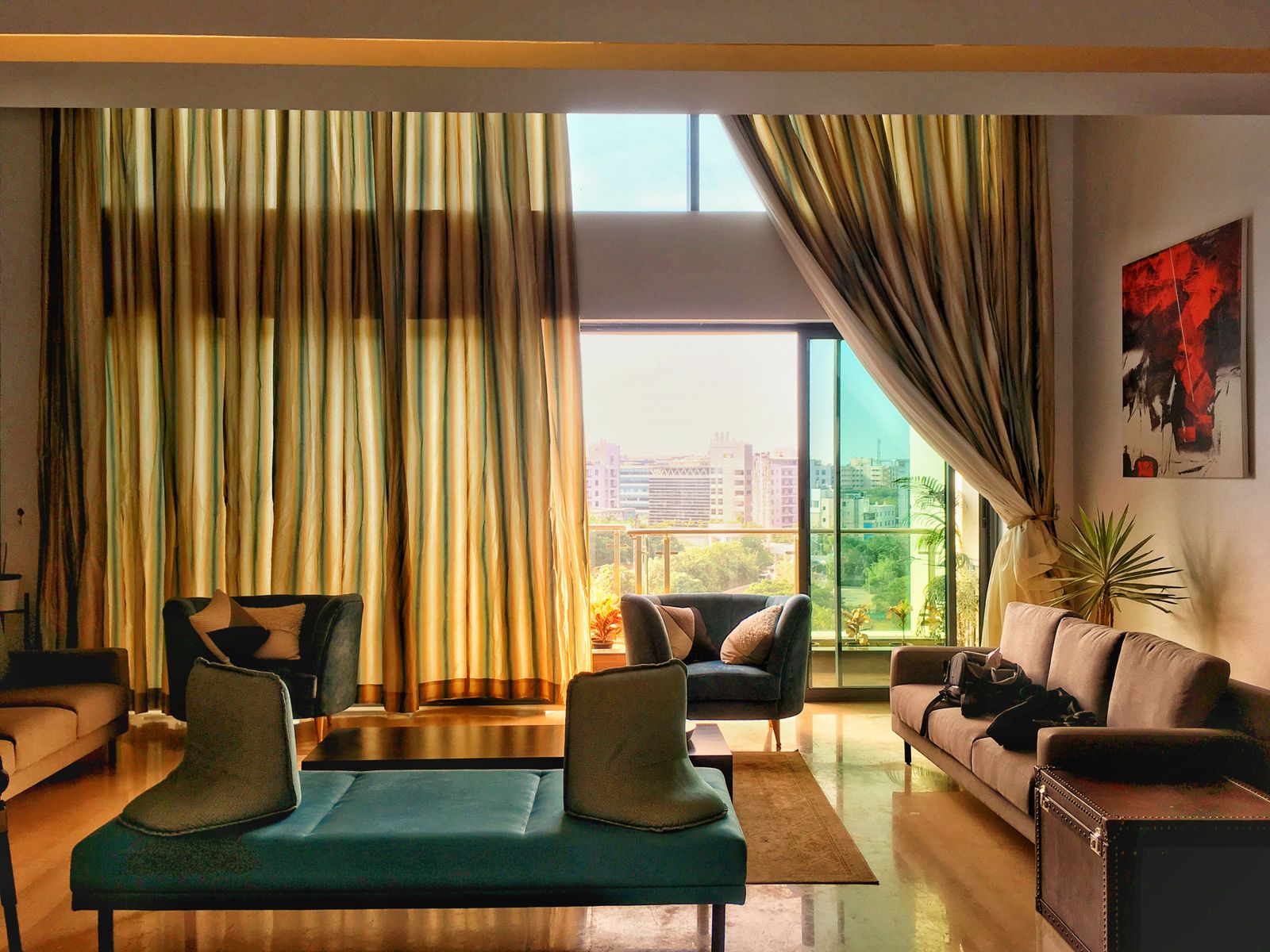 Bengaluru apartment living room before a 2BHK electrical rewire, 2026, by myNivasa
