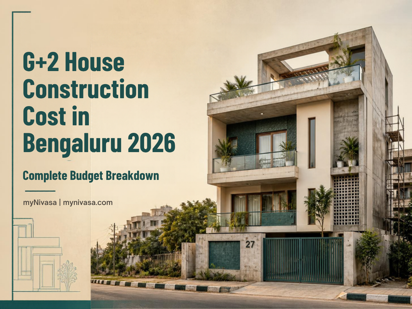 G+2 house construction cost in Bengaluru