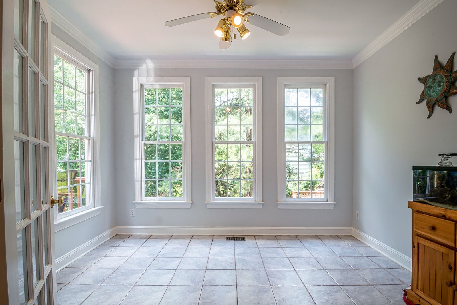 Bright Bengaluru room with new light grey vitrified tile floor and white skirting, 2026, by myNivasa