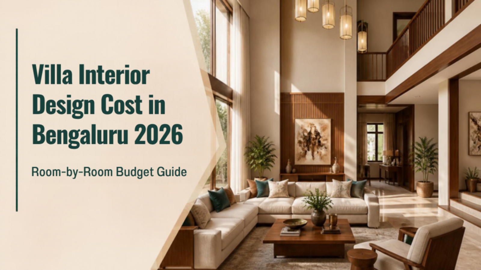 villa interior design cost in Bengaluru