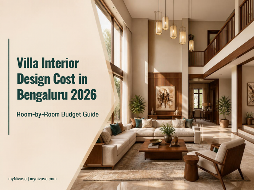 villa interior design cost in Bengaluru